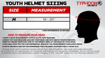 Red Youth Full Face Motorcycle Helmet (Medium) - FACTORY SECOND