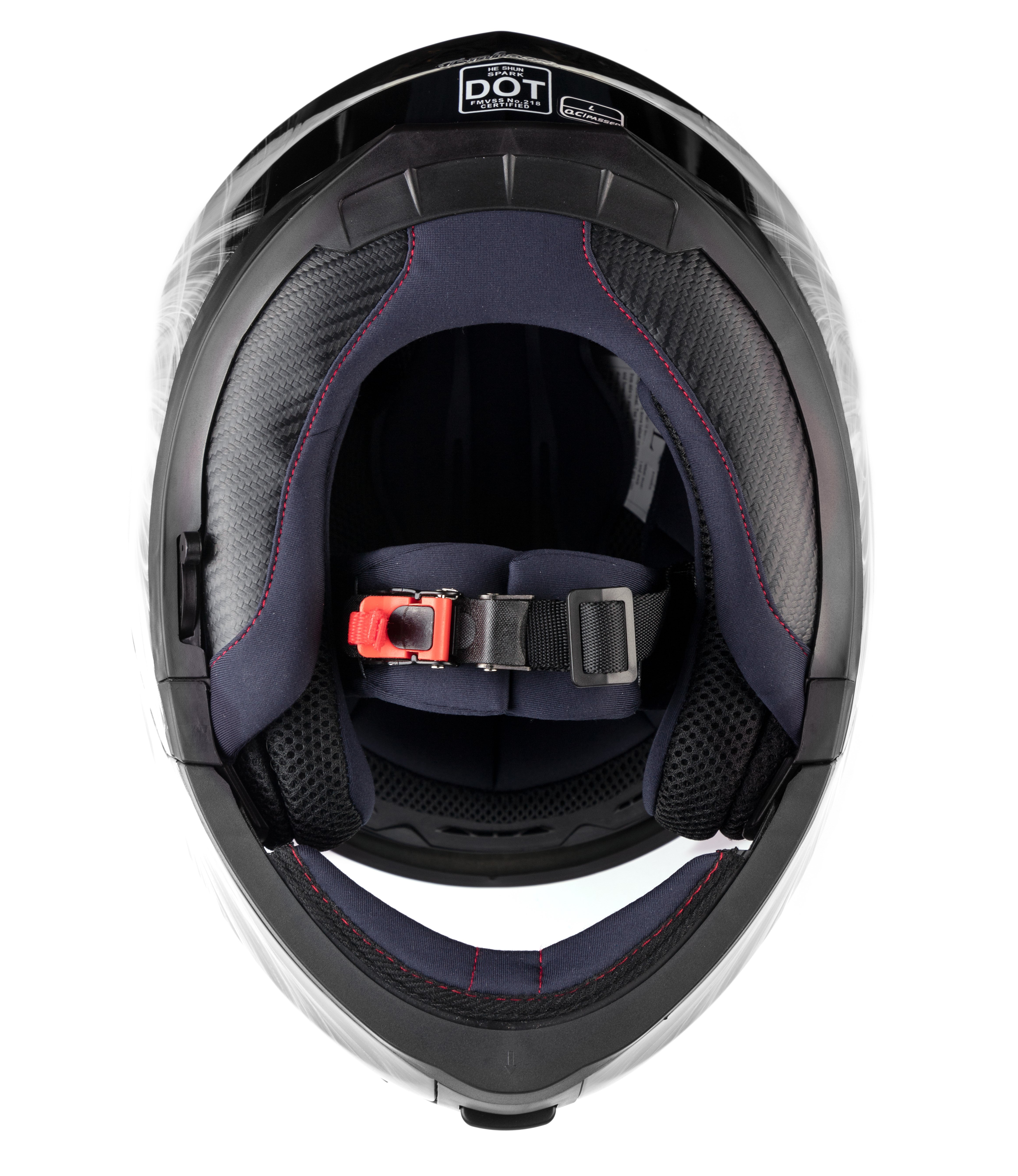 Black White Dual Visor Adult Modular Snowmobile Typhoon Helmet
