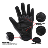Youth Matte Black Helmet w/ Black Gloves & Goggles