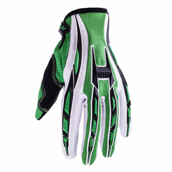 Adult Off Road Motocross ATV Gloves Green from Typhoon Helmets