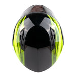 Hi-Viz Yellow Adult Modular Helmet with drop down sun-glass