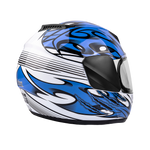 Blue Youth Full Face Motorcycle Helmet (SMALL) - FACTORY SECOND