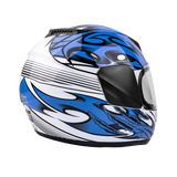 Blue Youth Full Face Motorcycle Helmet (SMALL) - FACTORY SECOND