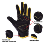 Youth Set Motocross Gloves and Goggles Yellow/Black