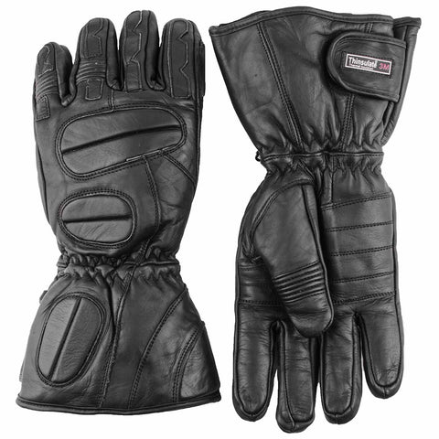 Leather Five Finger Snowmobile Gloves XS Small