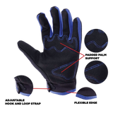 Youth Set Motocross Gloves and Goggles Blue