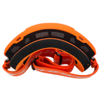 Adult Matte Orange Splatter Helmet, Orange Gloves & Goggles Combo