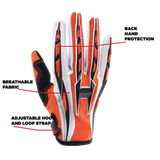 Adult Orange Goggles & Gloves Combo