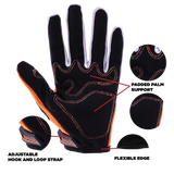 Adult Orange Goggles & Gloves Combo