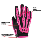 Youth Set Motocross Gloves and Goggles Pink