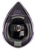 Adult Motocross Helmet Purple and Black