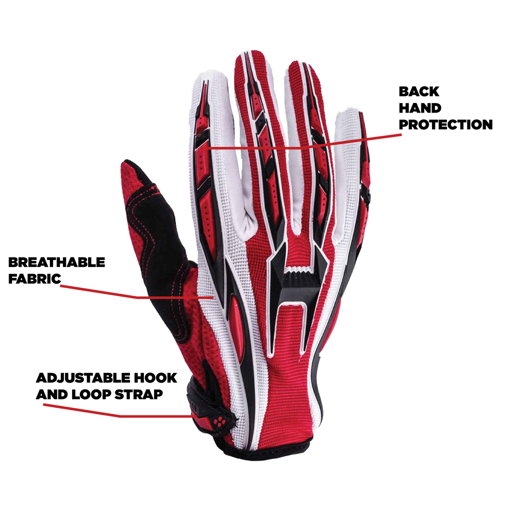 atv handschuhe Adult Off Road Motocross ATV Gloves Red from Typhoon Helmets XL