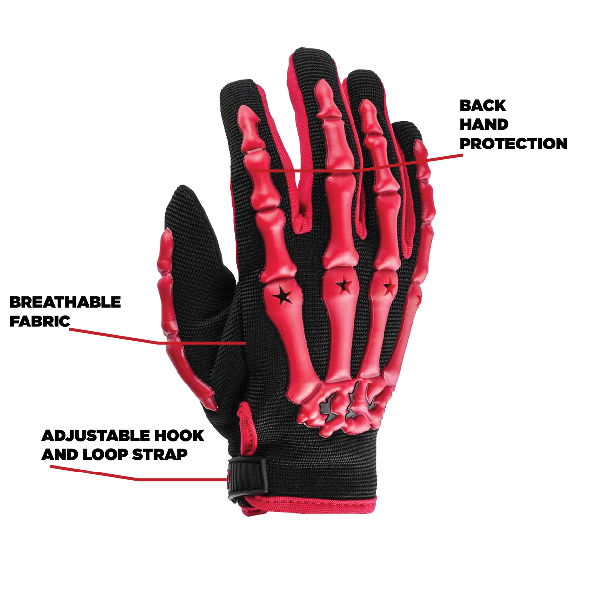Youth Kids Motocross ATV Off Road Red Gloves and Goggles Typhoon XL