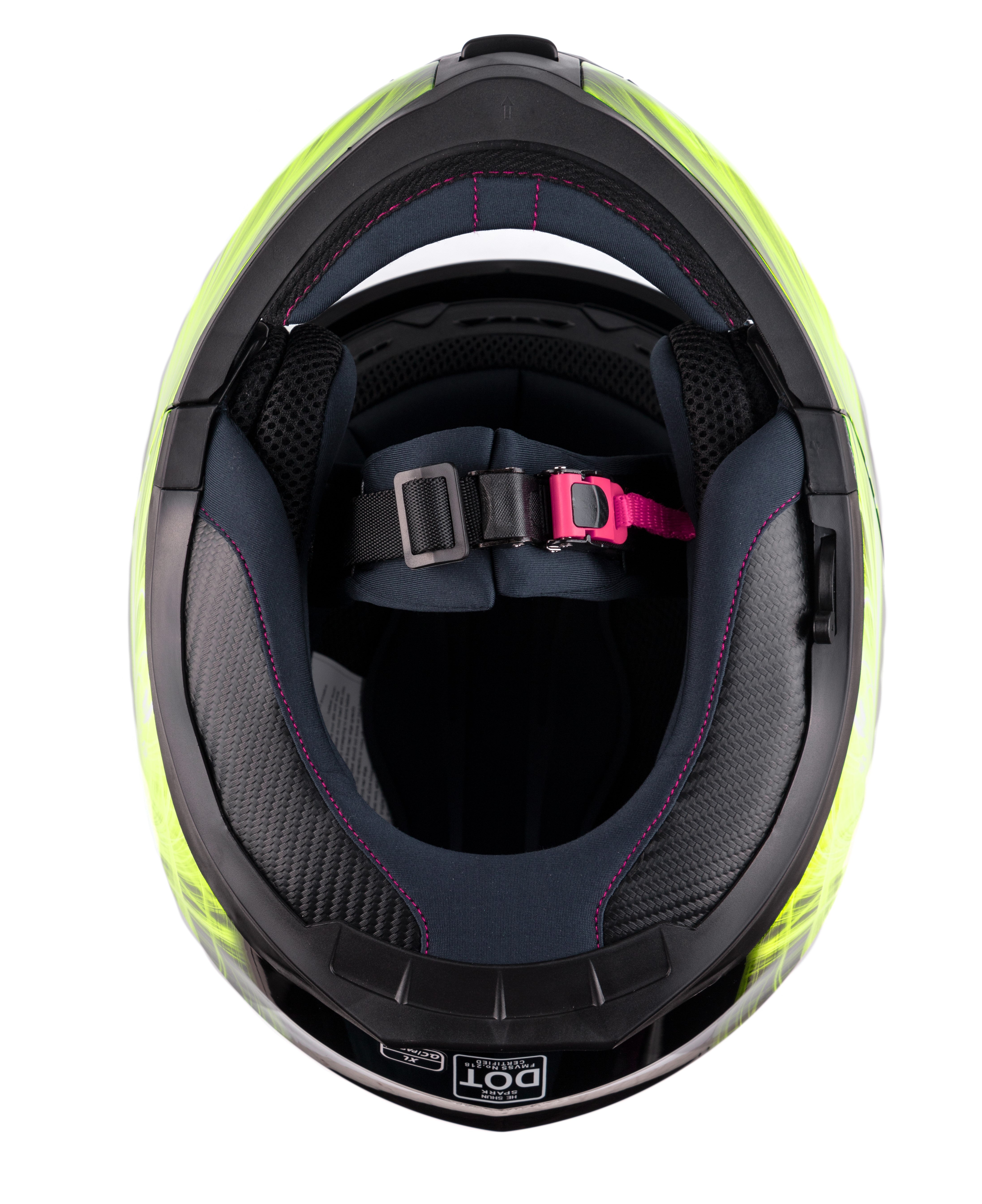 Hi-Viz Dual Visor Adult Modular Snowmobile Typhoon Helmet TH158