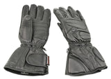 Leather Five Finger Snowmobile Gloves (SMALL)