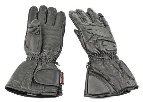 Leather Five Finger Snowmobile Gloves (SMALL)