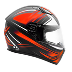 Adult Matte Orange Full Face Helmet 3x 4x
