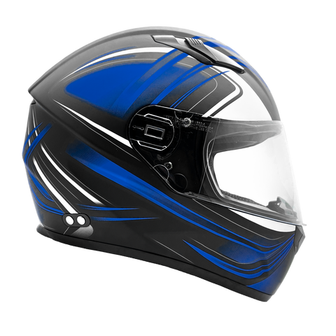 Matte Blue Adult Full Face Helmet 3x 4x