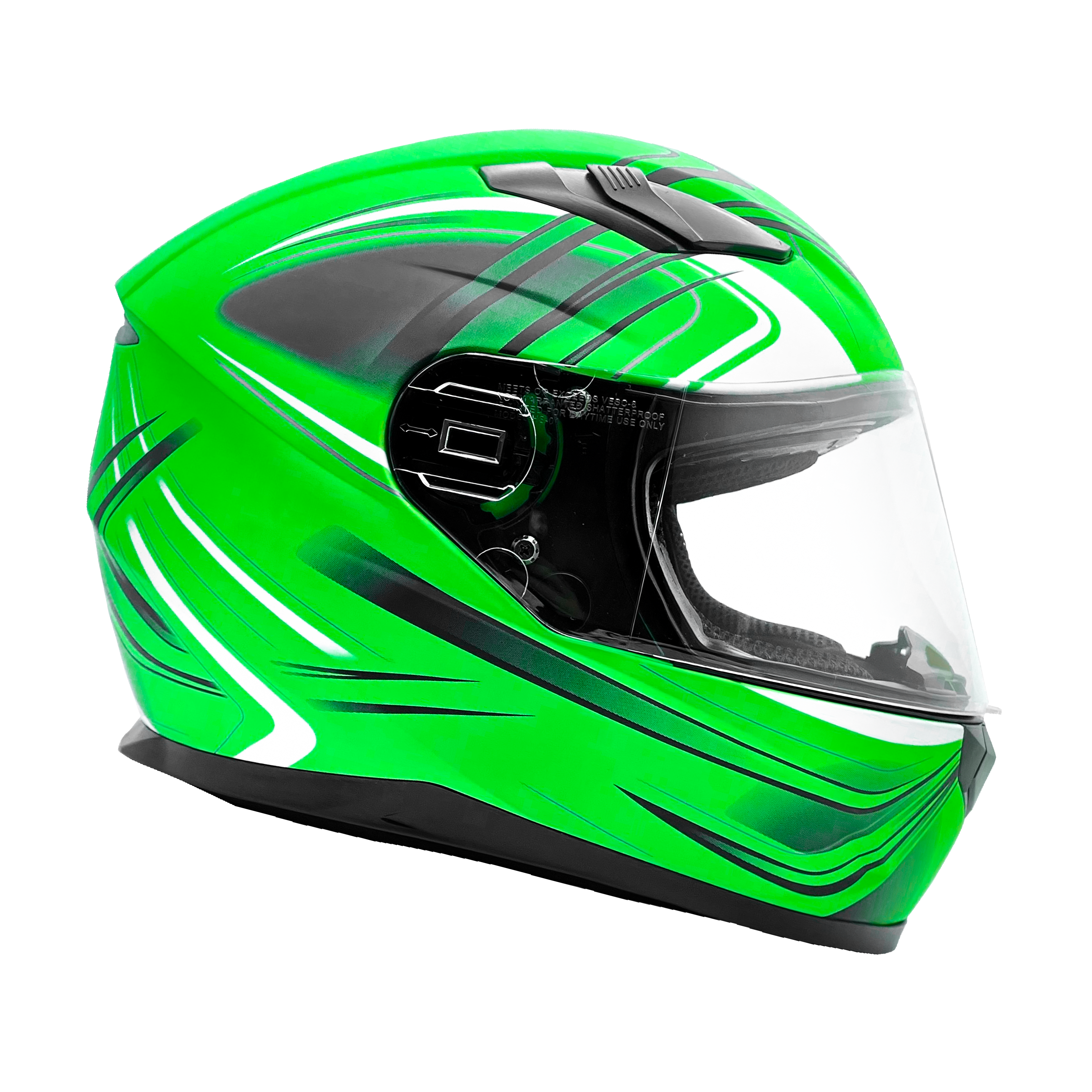 bike helmet with retractable visor Green Adult Full Face w/ Sun Ride with peace of Abu Garcia Baitcast Combos Helmet Size:X-Large Titanium