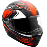 Adult Full Face 3x 4x Matte Orange Snowmobile Helmet w/ Electric Heated Shield