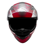 Adult 3x 4x Red Full Face Snowmobile Helmet w/ Double Pane Shield