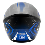 Adult Full Face 3x 4x Blue Snowmobile Helmet w/ Electric Heated Shield