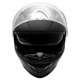 Adult Matte Black Full Face Helmet w/ Retractable Sun Visor