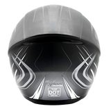Matte Gray Adult Full Face Helmet 3x 4x