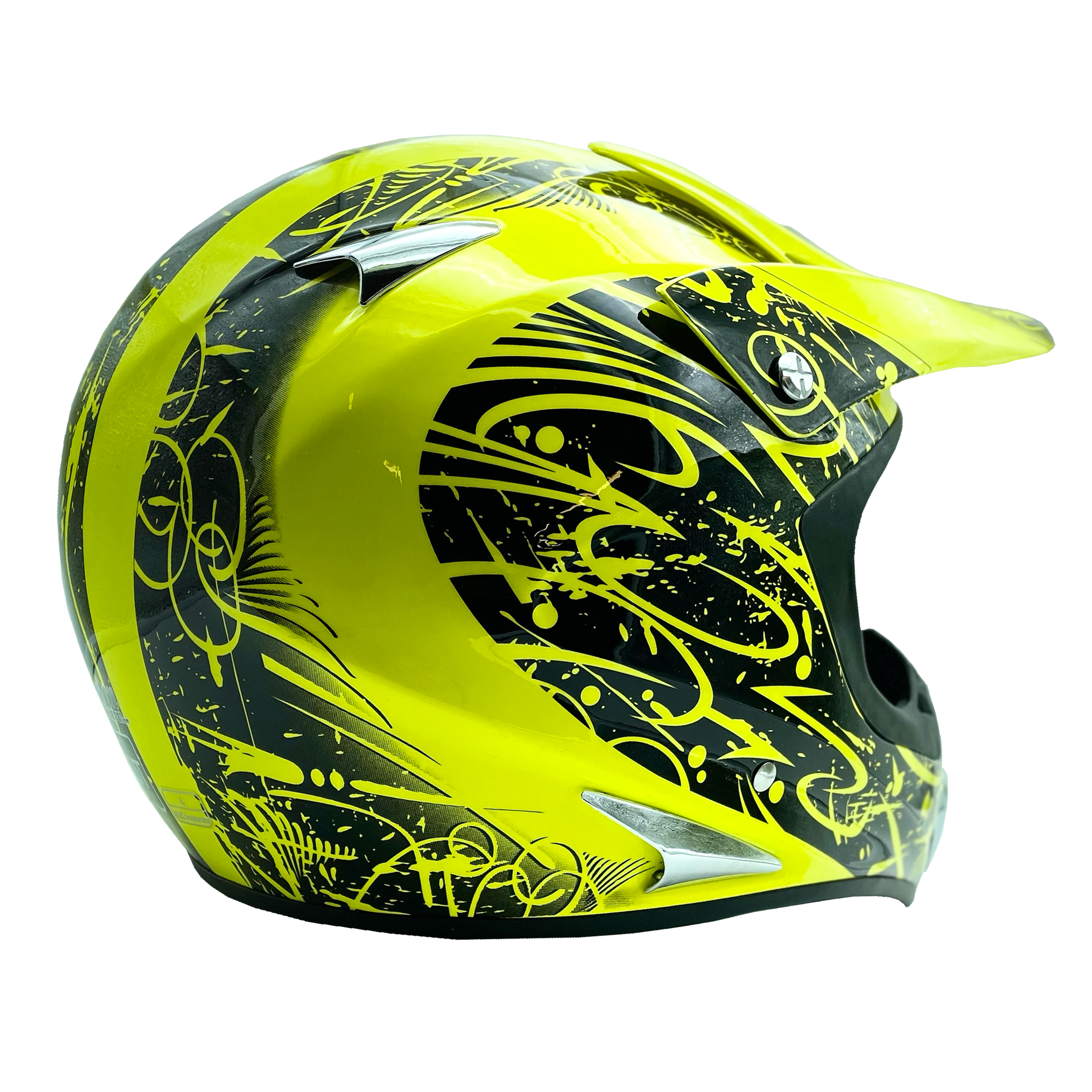best hi viztouring motorcycle helmets 2019 Adult MOTOCROSS ATV OFFROAD HI-VIZ Typhoon Helmet S Fishing rod baseball - 685311175441 PC Net Weight SIZE:XS Opt 35MM