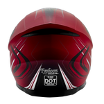 Matte Red Adult Full Face Helmet 3x 4x