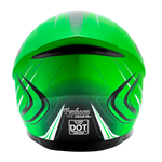 Adult 3x 4x Matte Green Full Face Snowmobile Helmet w/ Double Pane Shield