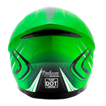 Adult Full Face Motorcycle Helmet w/Drop Down Sun Shield (Matte Green, X Small) Size 21 - 21 1/2"