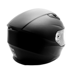 Adult Matte Black Full Face Helmet w/ Retractable Sun Visor
