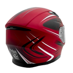 Adult Full Face Motorcycle Helmet w/Drop Down Sun Shield (Matte Red, X Small) Size 21 - 21 1/2"