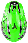 Green Helmet, Black Gloves, Goggles & Youth Chest Protector
