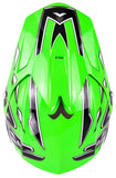 Green Helmet, Black Gloves, Goggles & Youth Chest Protector