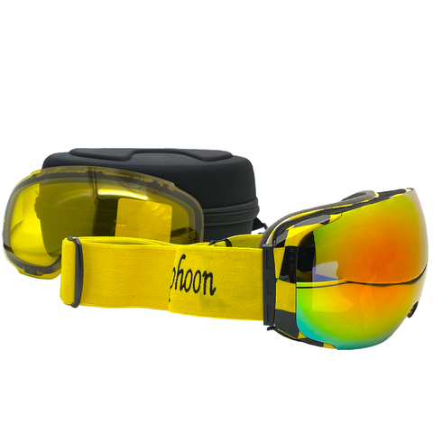 Bee Magnetic Ski Snowboard Goggles Snow - FACTORY SECOND - Red