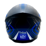 Matte Blue Full Face Adult Helmet Medium - FACTORY SECOND