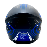 Matte Blue Full Face Adult Helmet (XS)- FACTORY SECOND