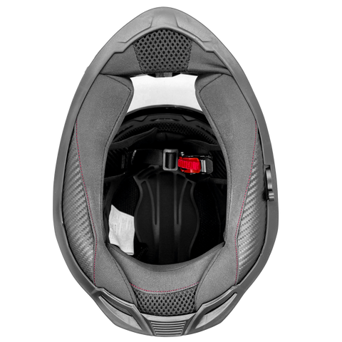 Helmet with online retractable visor