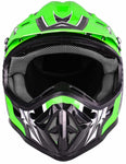 Green Helmet, Gloves, Goggles & Pee-Wee Chest Protector