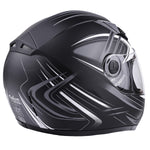 XS Adult Full Face Gray Snowmobile Helmet With Electric Heated Shield