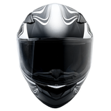 Adult Full Face Matte Gray Snowmobile Helmet w/ Electric Heated Shield