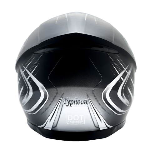 3 4 motorcycle helmet with retractable sun shield Gray Adult Full Face Helmet w/ Retractable Sun Visor