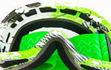 Green White Energy Magnetic Ski/Snowboard Goggles-Red