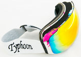 White Multi Boom Magnetic Ski/Snowboard Goggles - FACTORY SECOND - Red