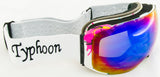 White Multi Boom Magnetic Ski/Snowboard Goggles - FACTORY SECOND - Green