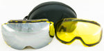 Yellow Black Bumble Bee Magnetic Ski/Snowboard Goggles - Mirror