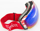 FACTORY SECOND Red Black Zombie Magnetic Ski/Snowboard Goggles - Green