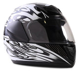 Youth Black Double Pane Snowmobile Helmet